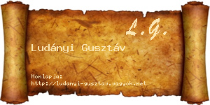 Ludányi Gusztáv névjegykártya
